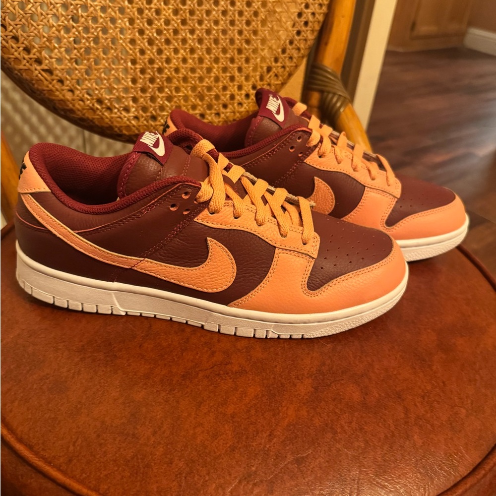 Nike Women's Sneakers in Orange and Maroon